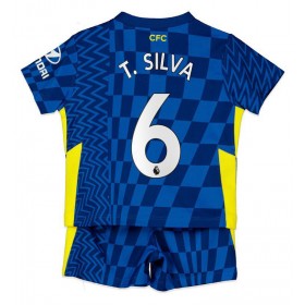Chelsea T. Silva 6 Bambino Maglia Prima 2021/2022 Manica Corta (+ Pantaloncini)